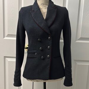 Zara Black Double-Breasted Blazer